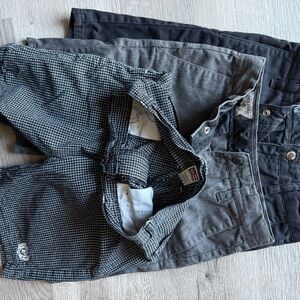 Gray and Black Mixed Shorts Trio
